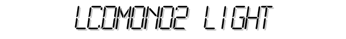 LCDMono2 Light font